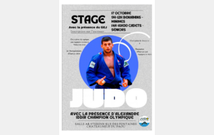 Stage Cadets et seniors avec Alexendre Iddir, Champion Olympique