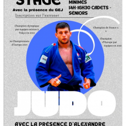 Stage Benjamins et Minimes avec Alexandre Iddir, Champion Olympique