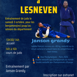 Entraînement de Benjamins à seniors avec Jason Grandry, Médaillé au jeux paralympiques 2024